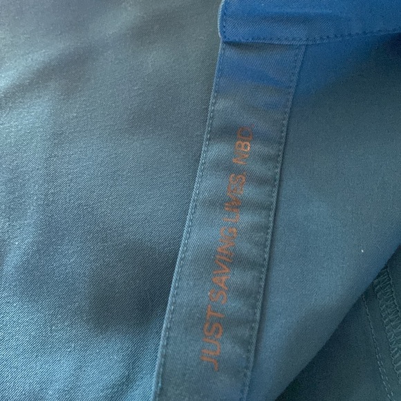 FIGS Alps Blue Rafaela Scrub Top - Picture 3 of 5